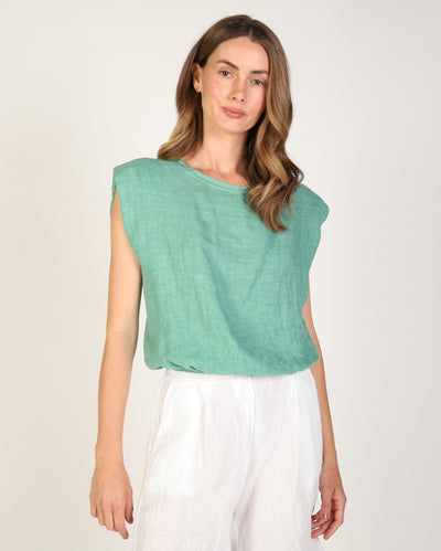 Sabrina Linen Top