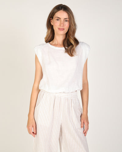 Sabrina Linen Top