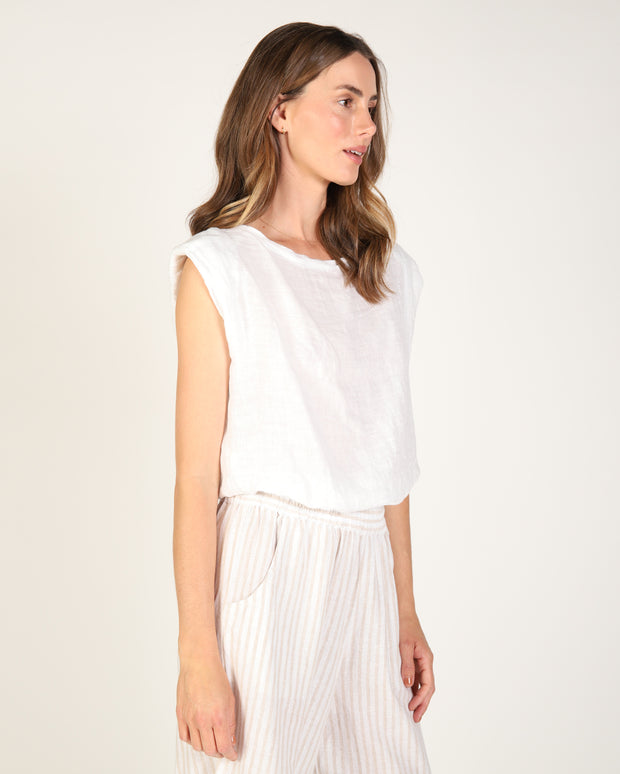 Sabrina Linen Top