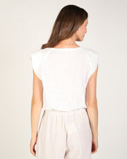 Sabrina Linen Top