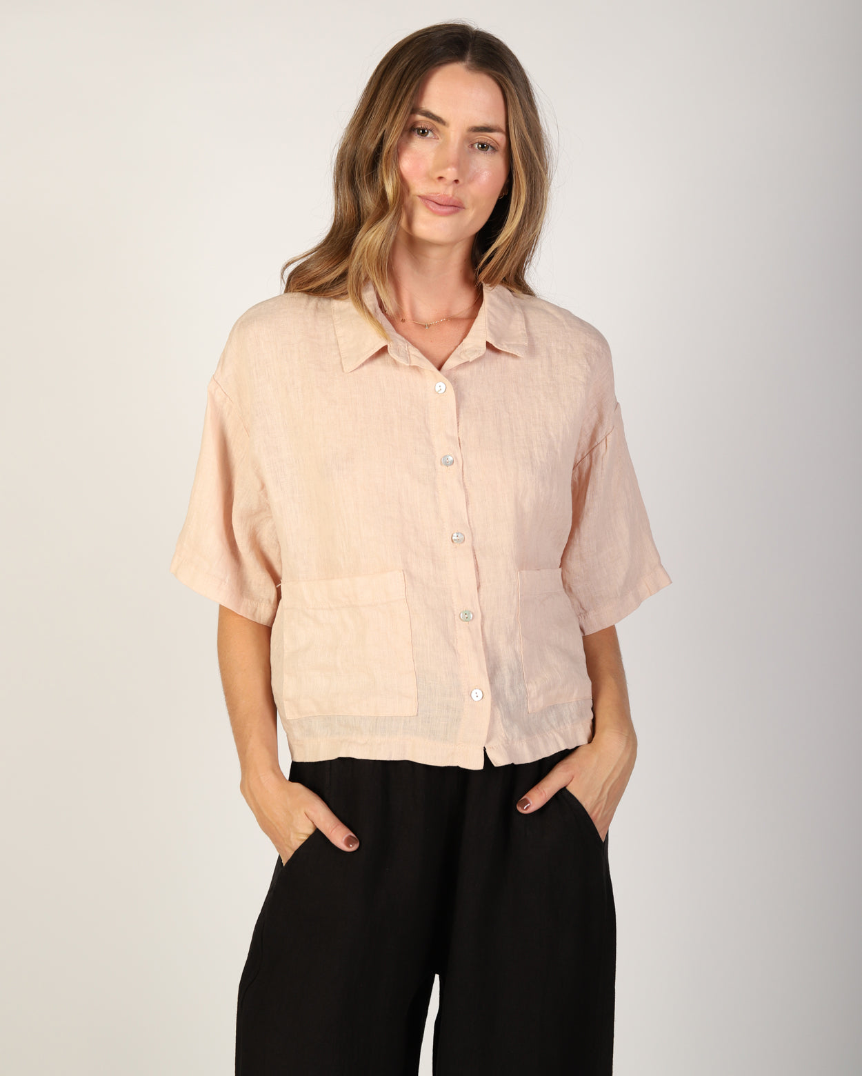 Nikki Linen Shirt - Natural