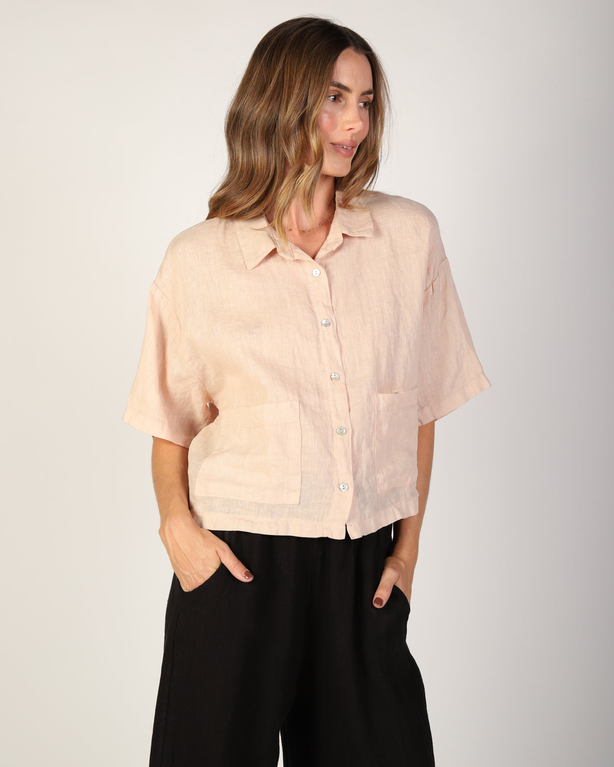 Nikki Linen Shirt - Natural