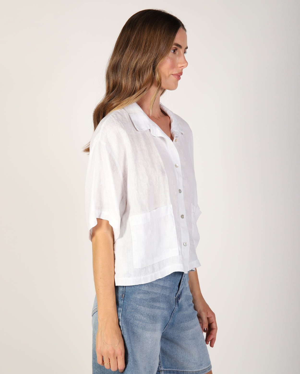 Nikki Linen Shirt - White