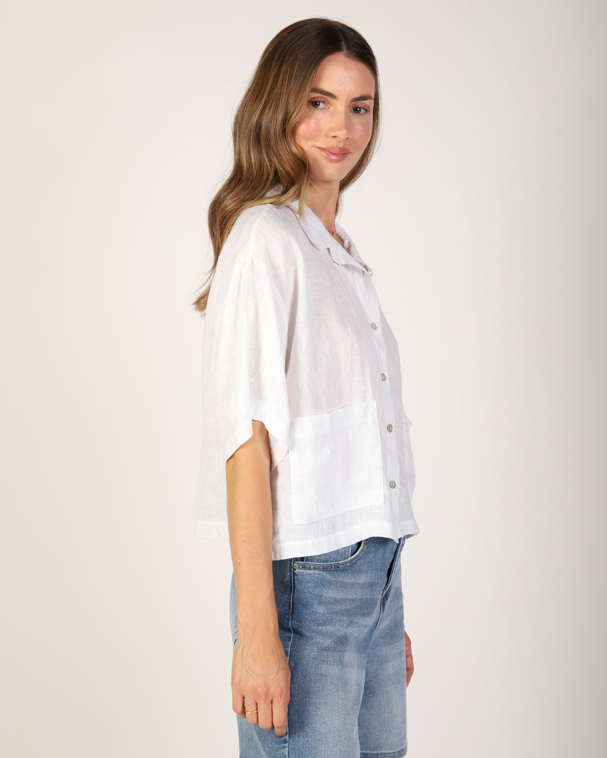 Nikki Linen Shirt - White