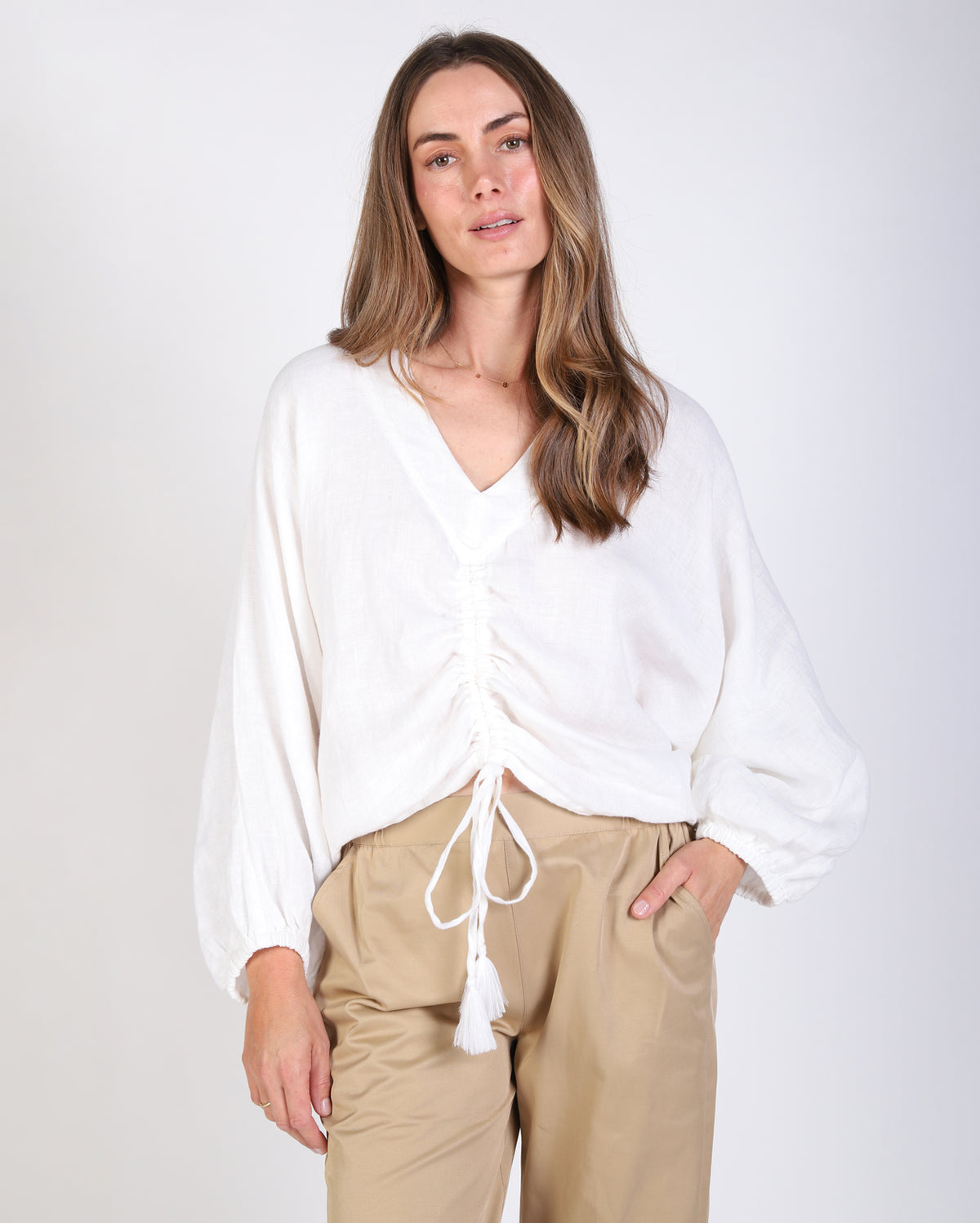 Justina Top - White