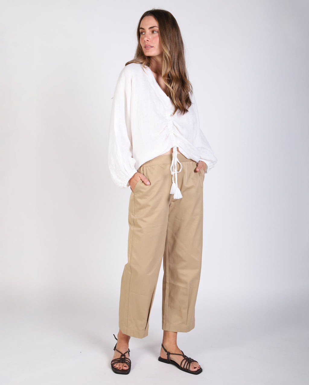 Justina Top - White