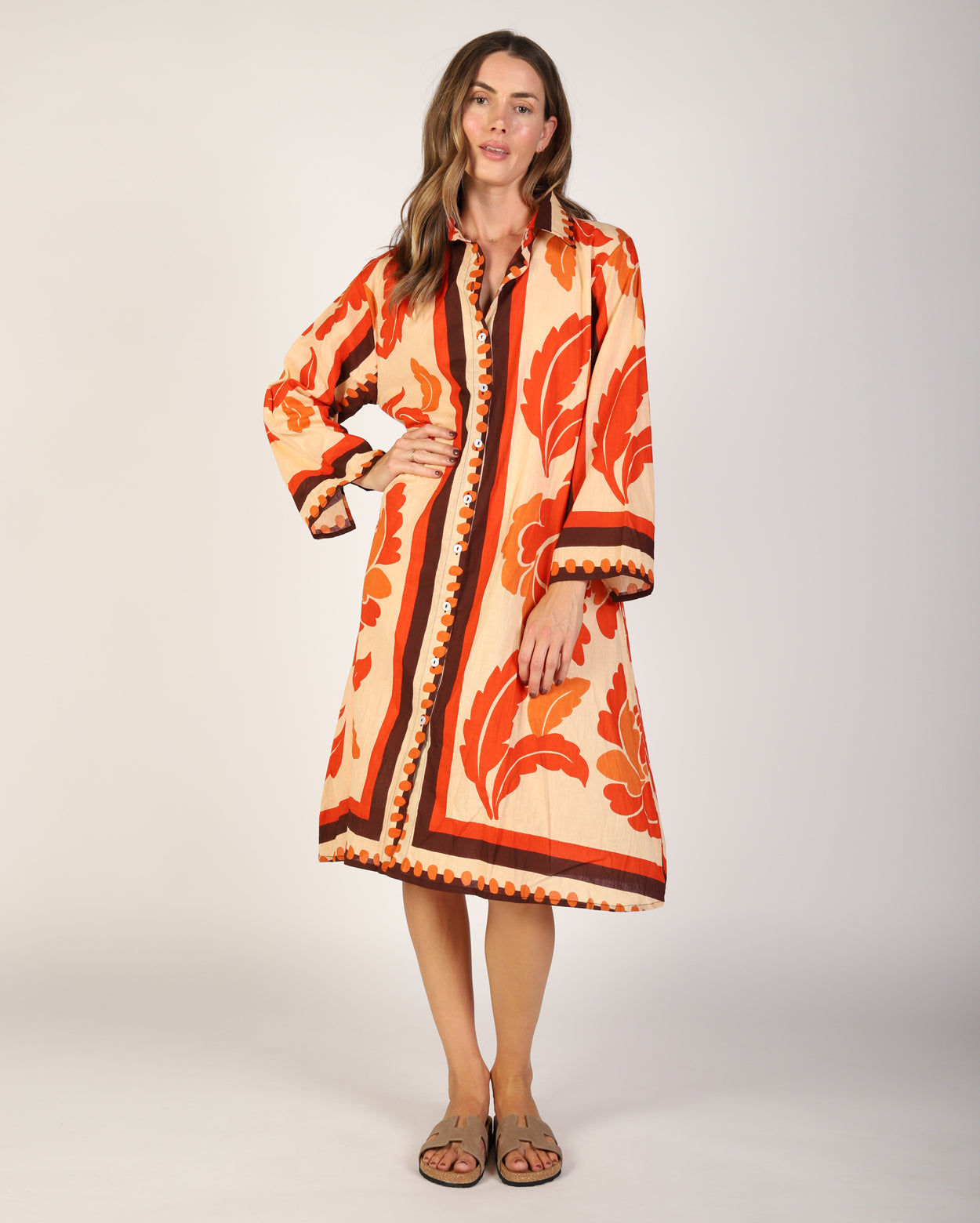 Bala Dress - Orange Print