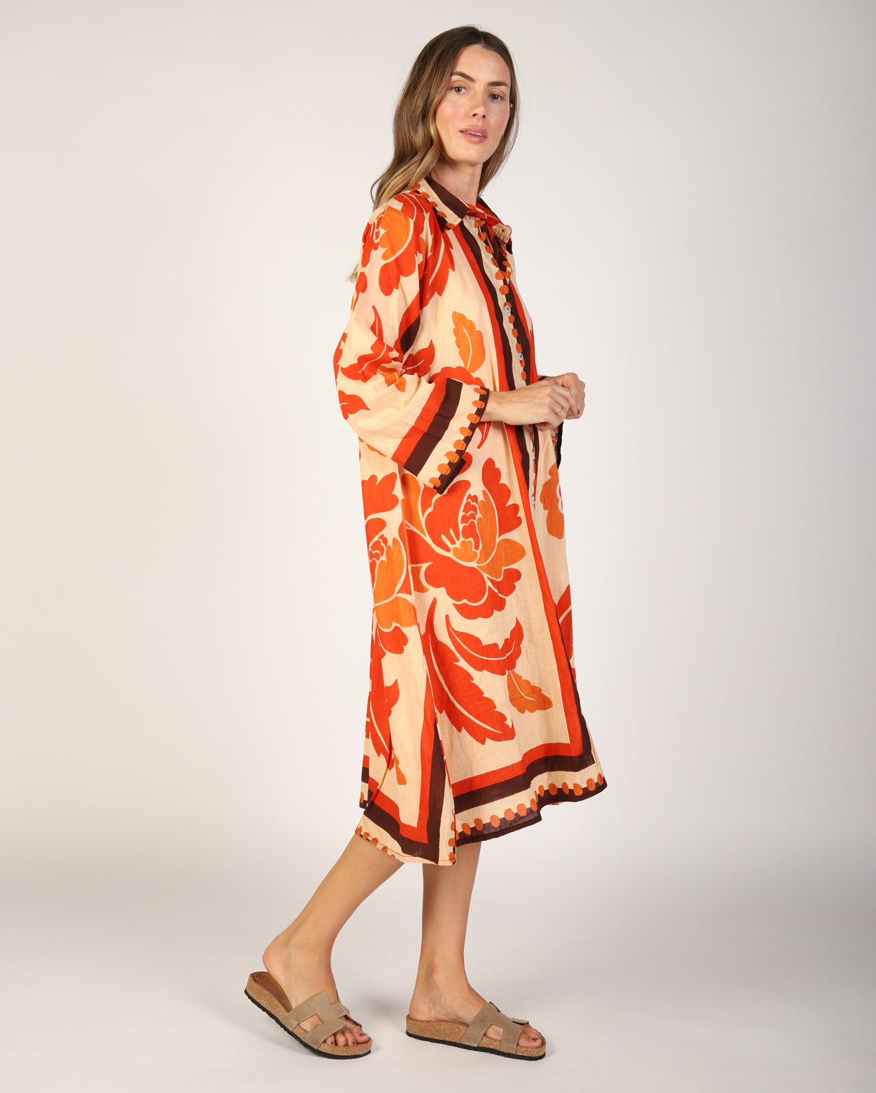 Bala Dress - Orange Print