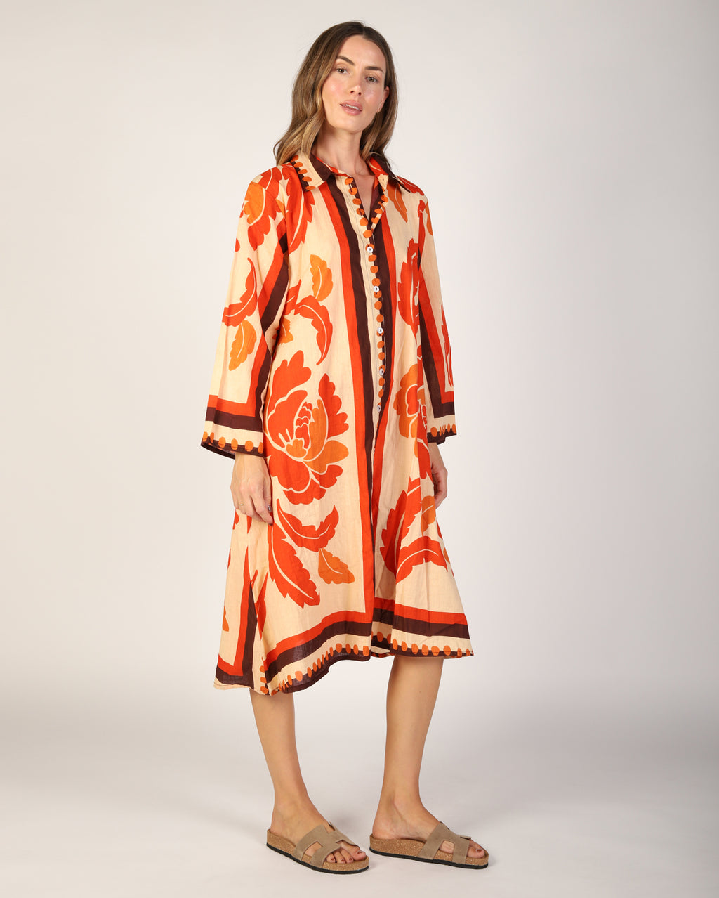 Bala Dress - Orange Print