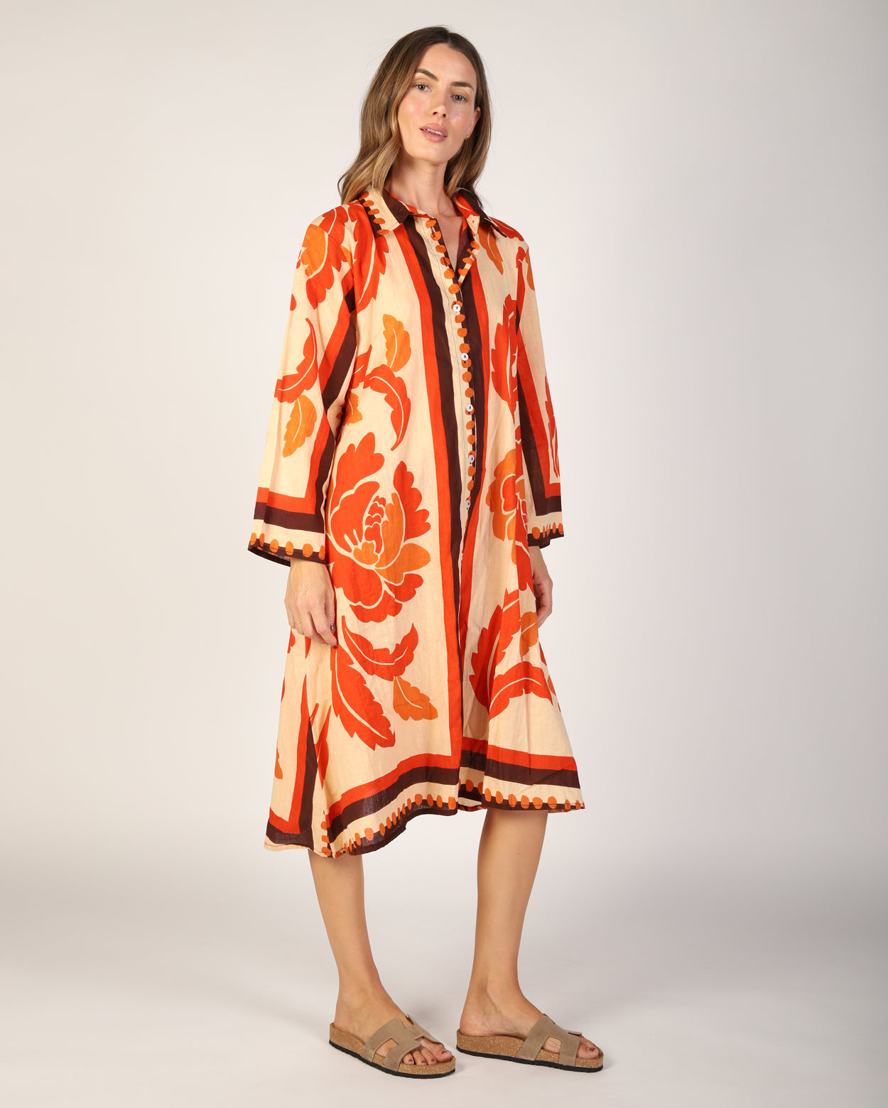Bala Dress - Orange Print