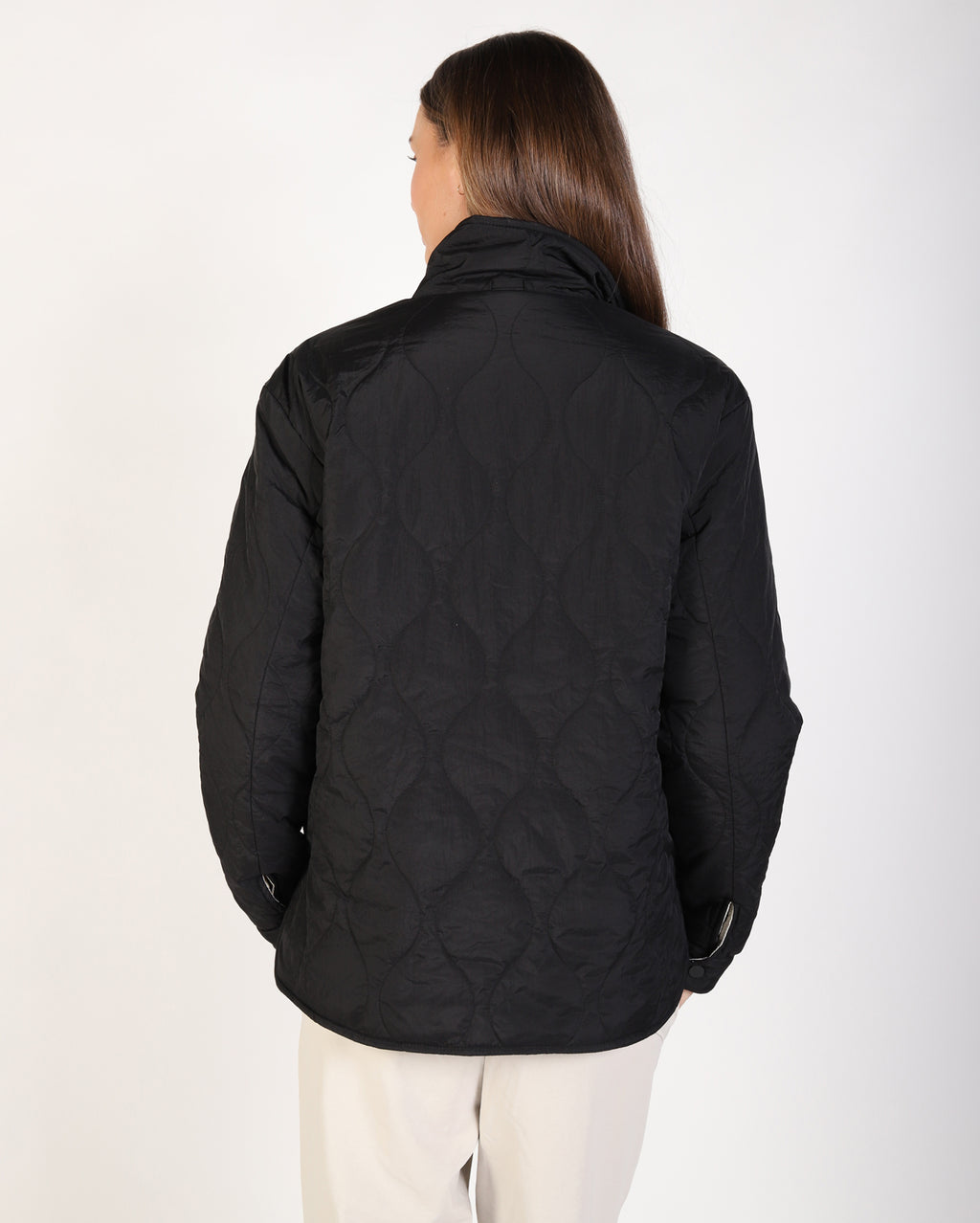 Elma Puffer Jacket - Black / Cream
