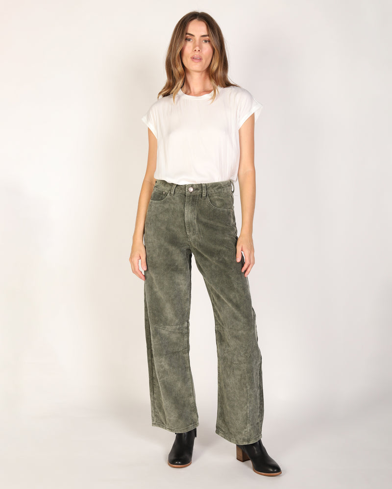 Brianne Cord Pant  - Khaki