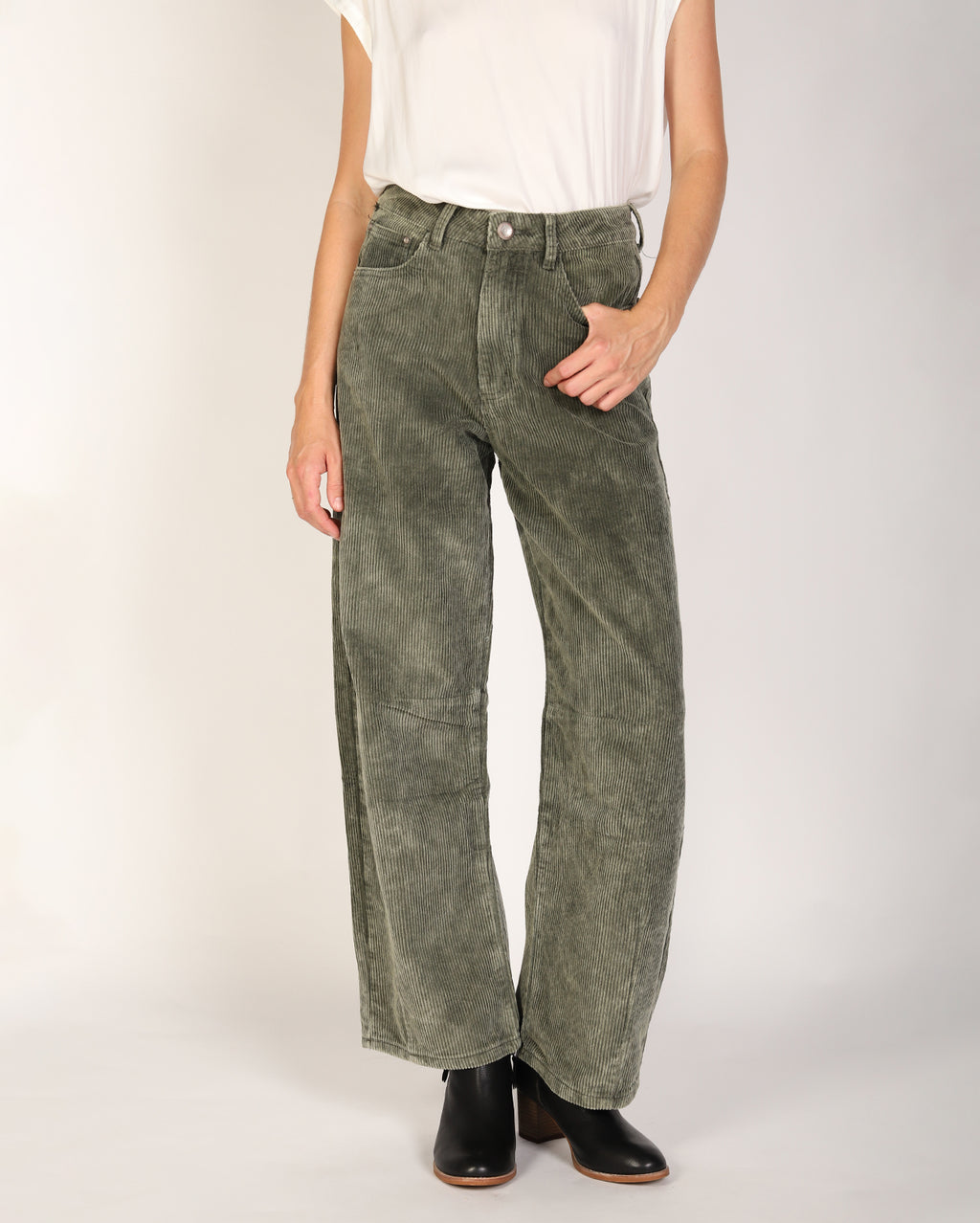 Brianne Cord Pant  - Khaki
