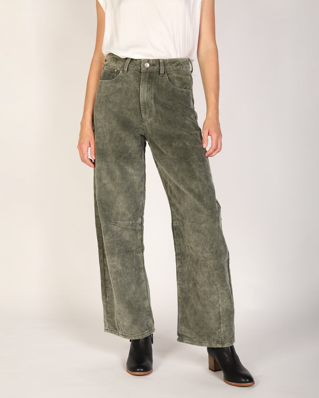 Brianne Cord Pant  - Khaki