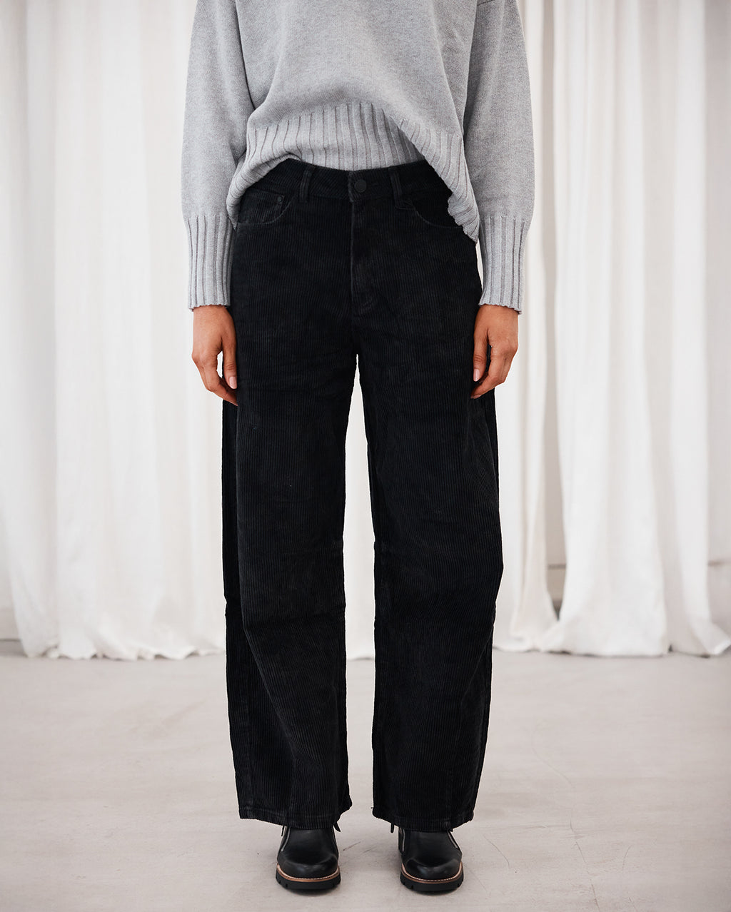 Brianne Cord Pant  - Black