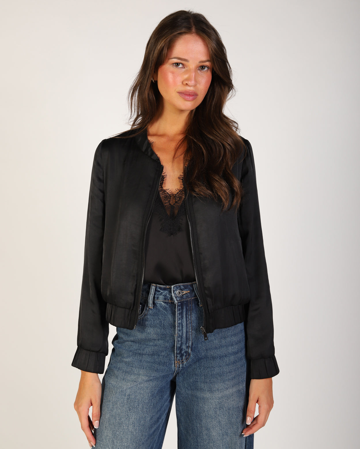 Avaline Bomber Jacket - Black
