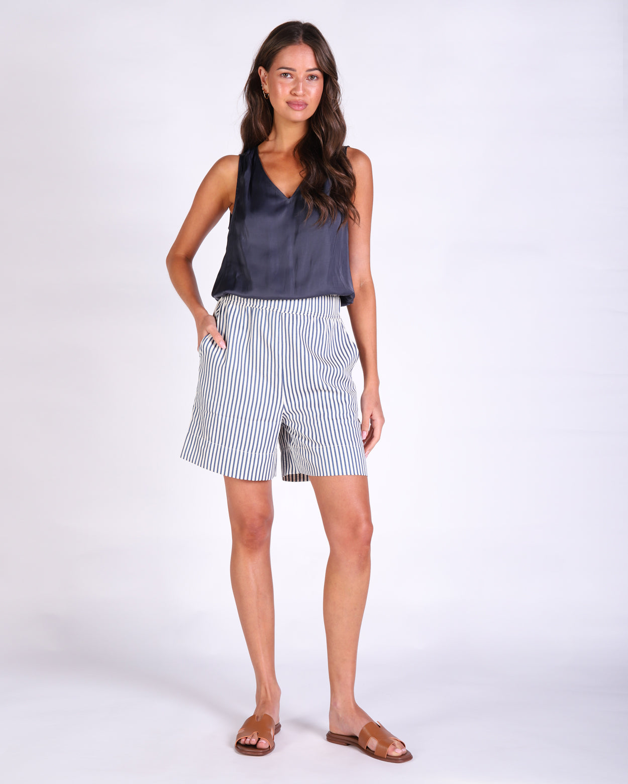 Torren Short - Navy Stripe