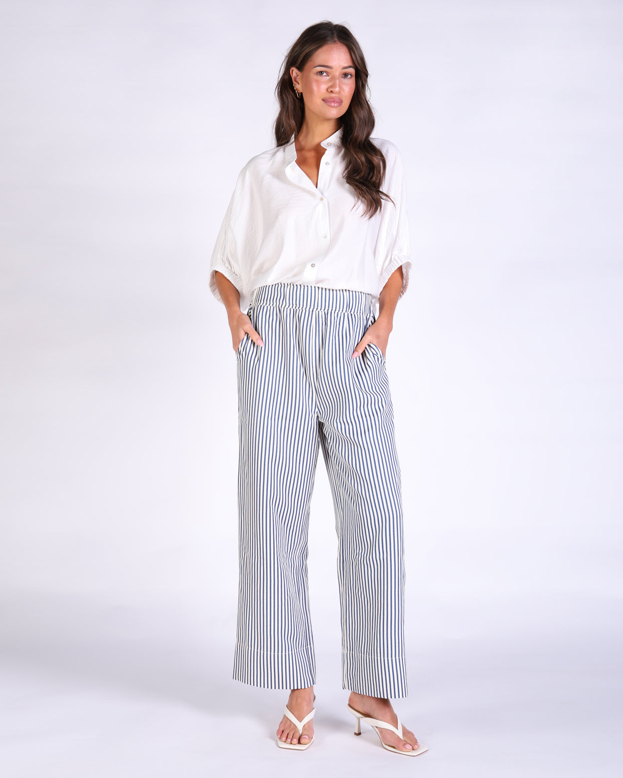 Torren Pant - Navy Stripe