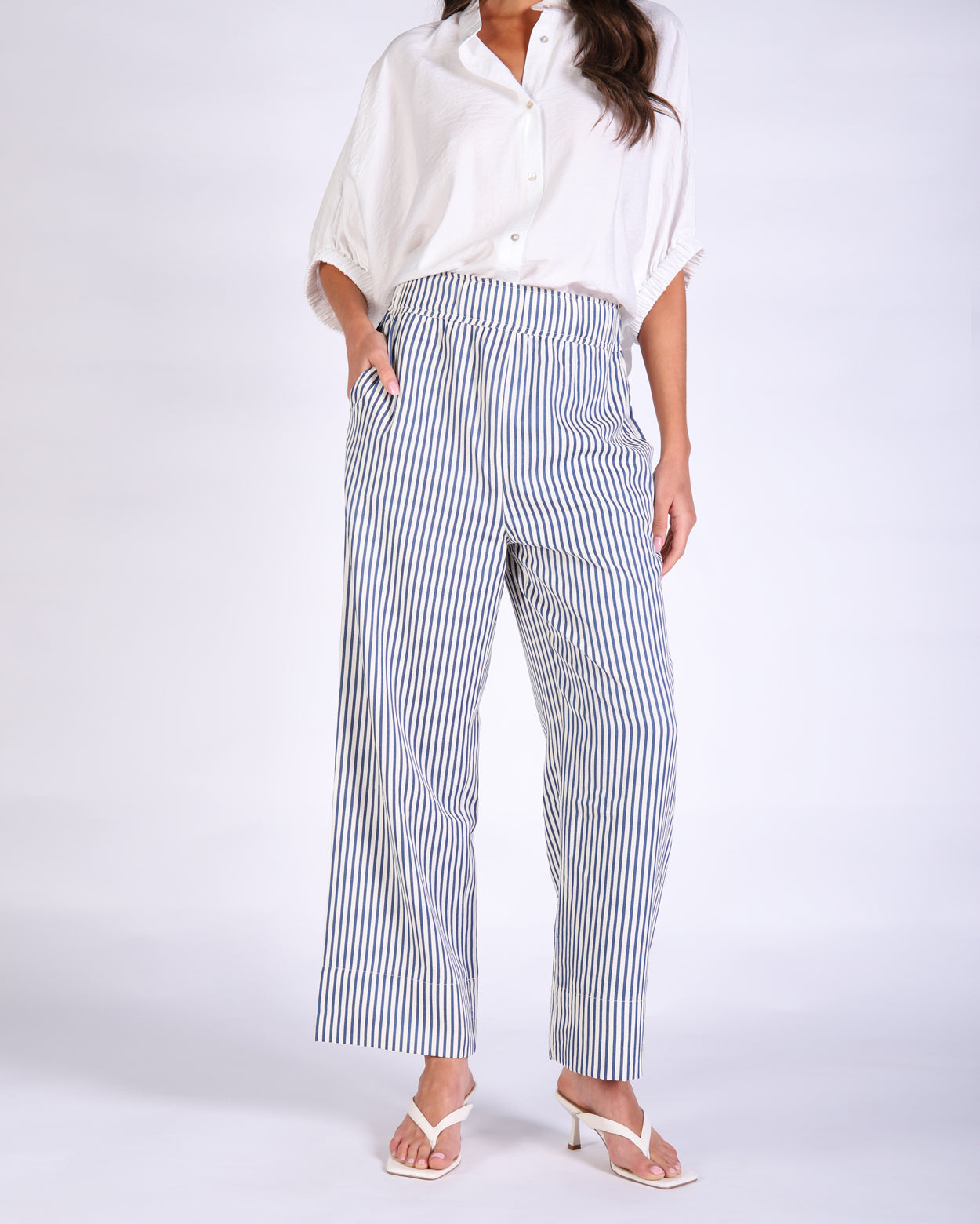 Torren Pant - Navy Stripe