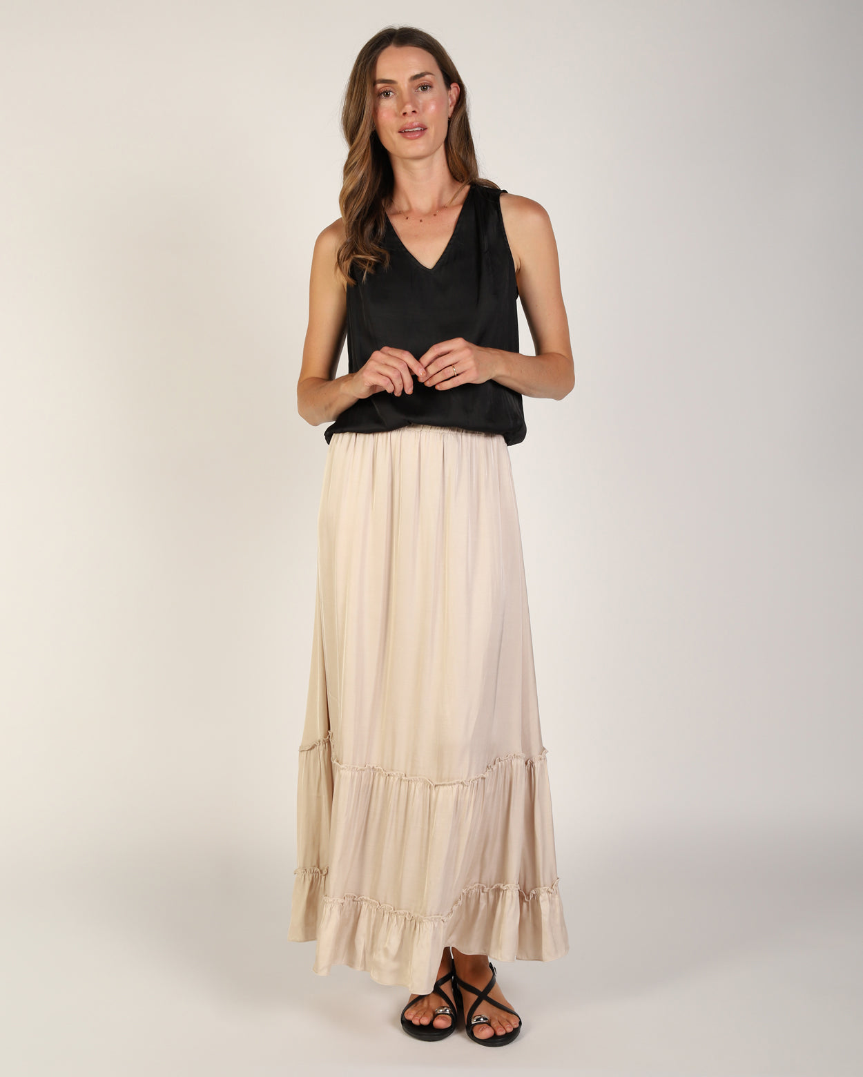 Anastasia Skirt - Champagne