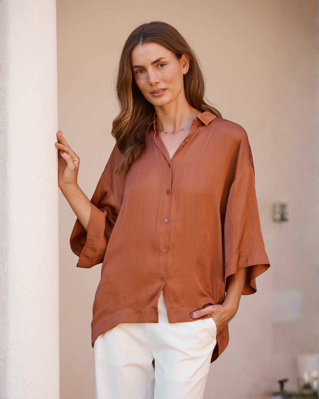 Lilly Shirt  - Cinnamon
