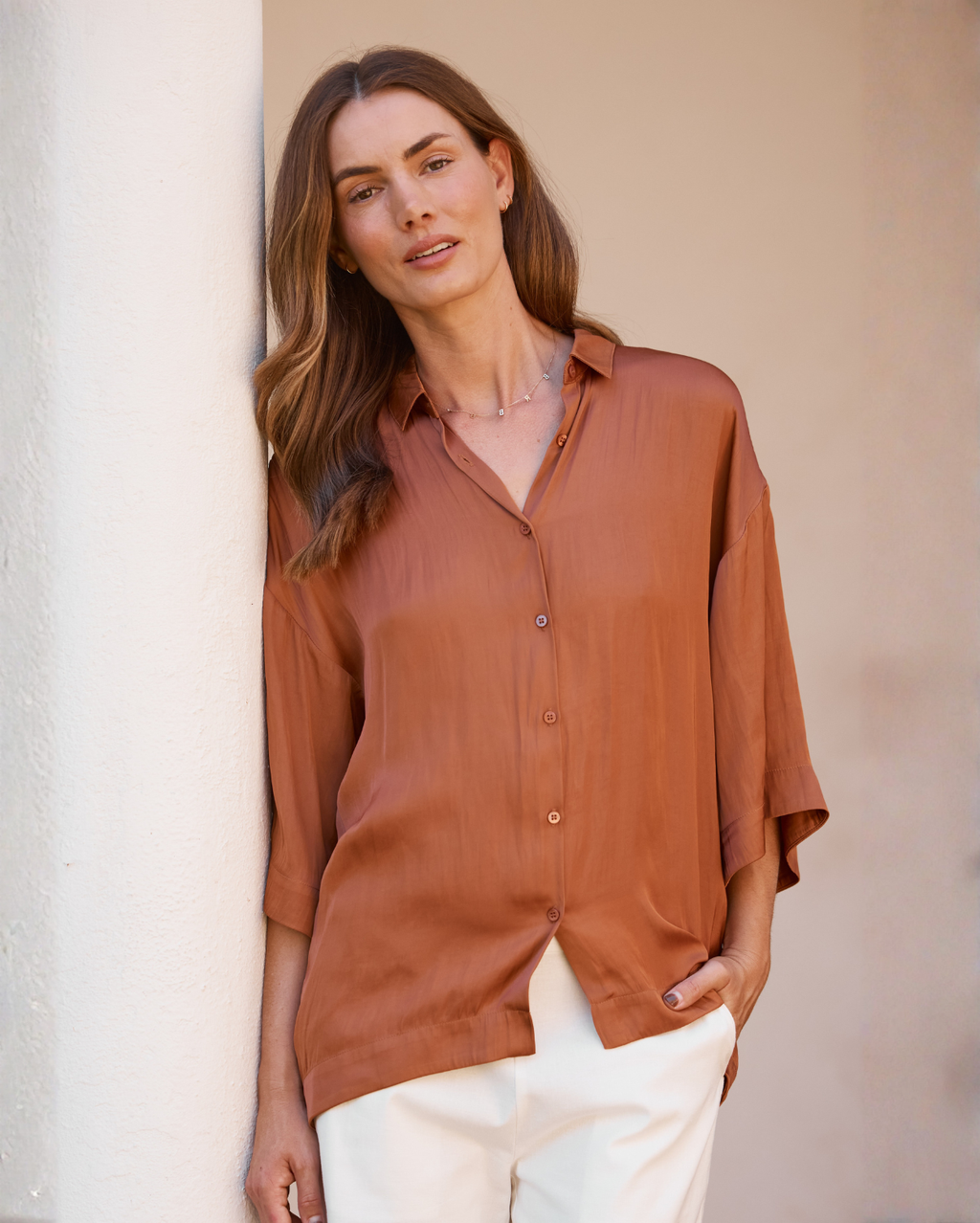 Lilly Shirt  - Cinnamon