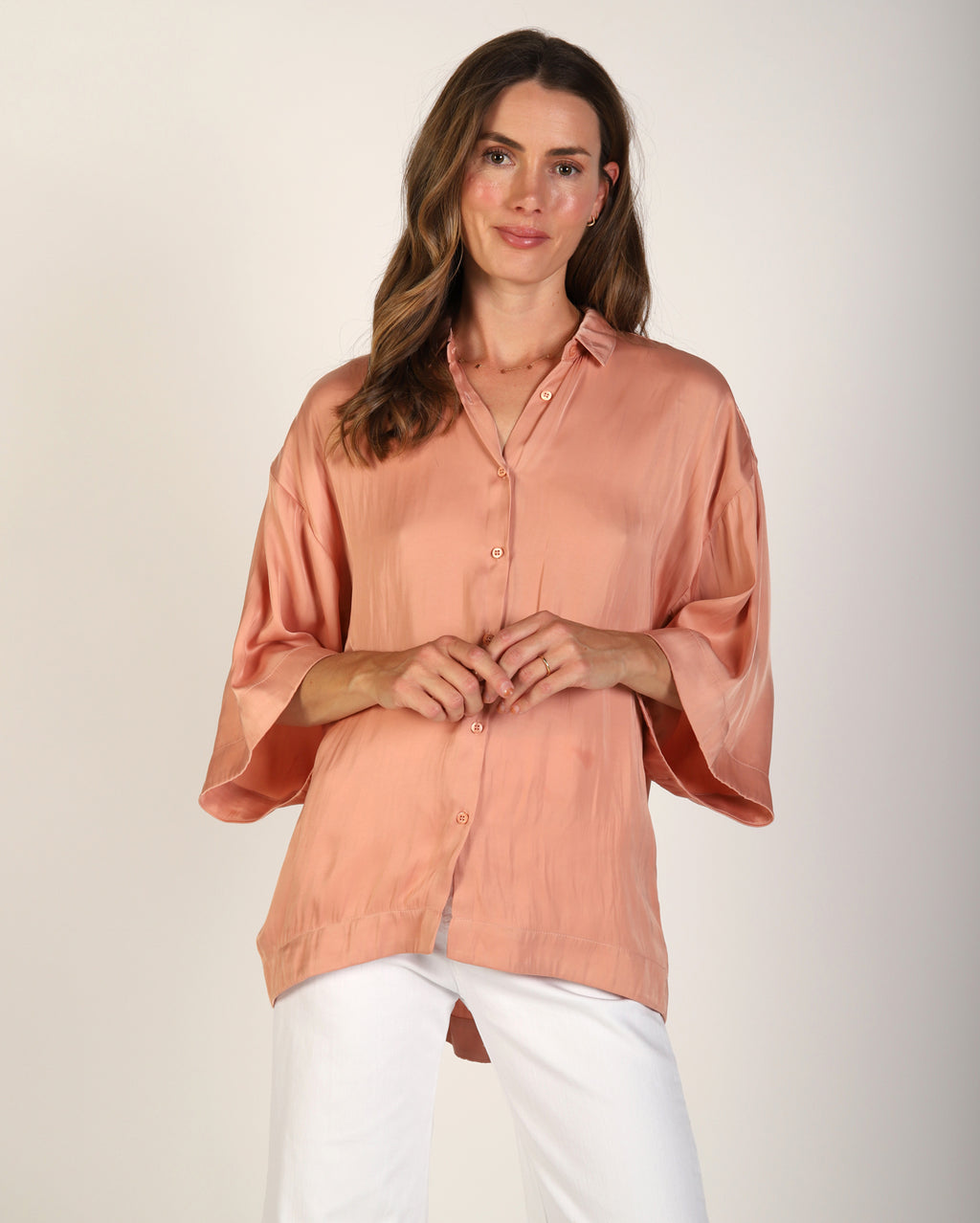 Lilly Shirt  - Peach