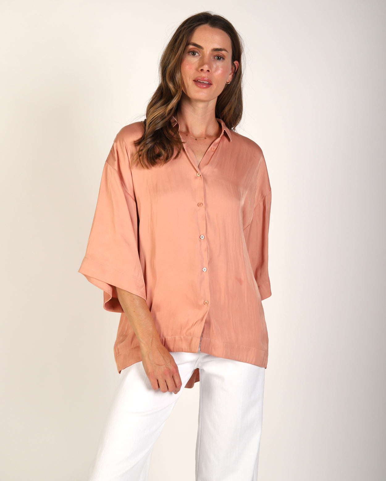Lilly Shirt  - Peach