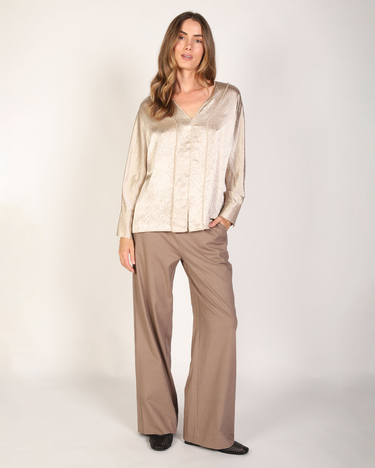 Wallace Top - Pearl