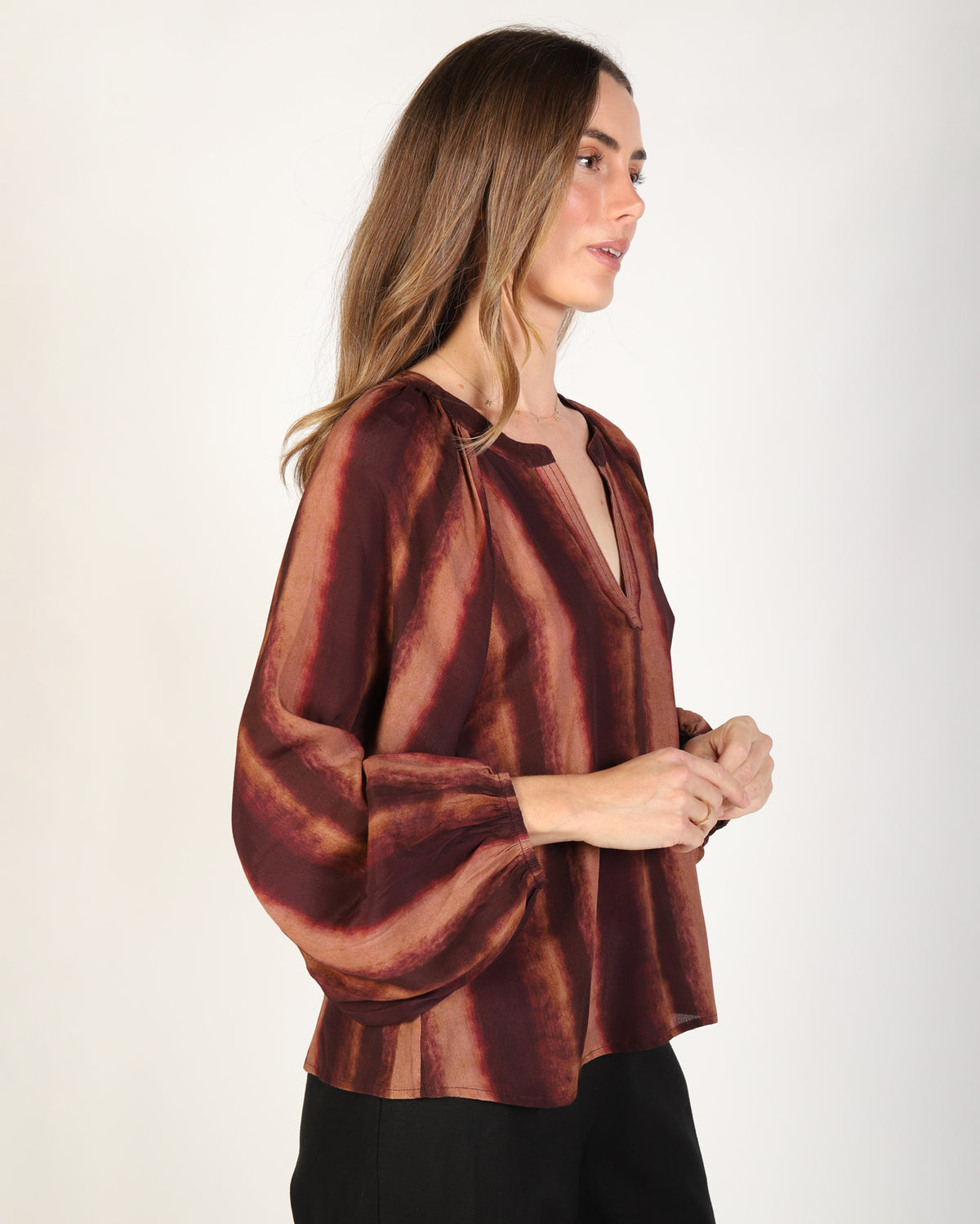 Natasha Top - Burgundy
