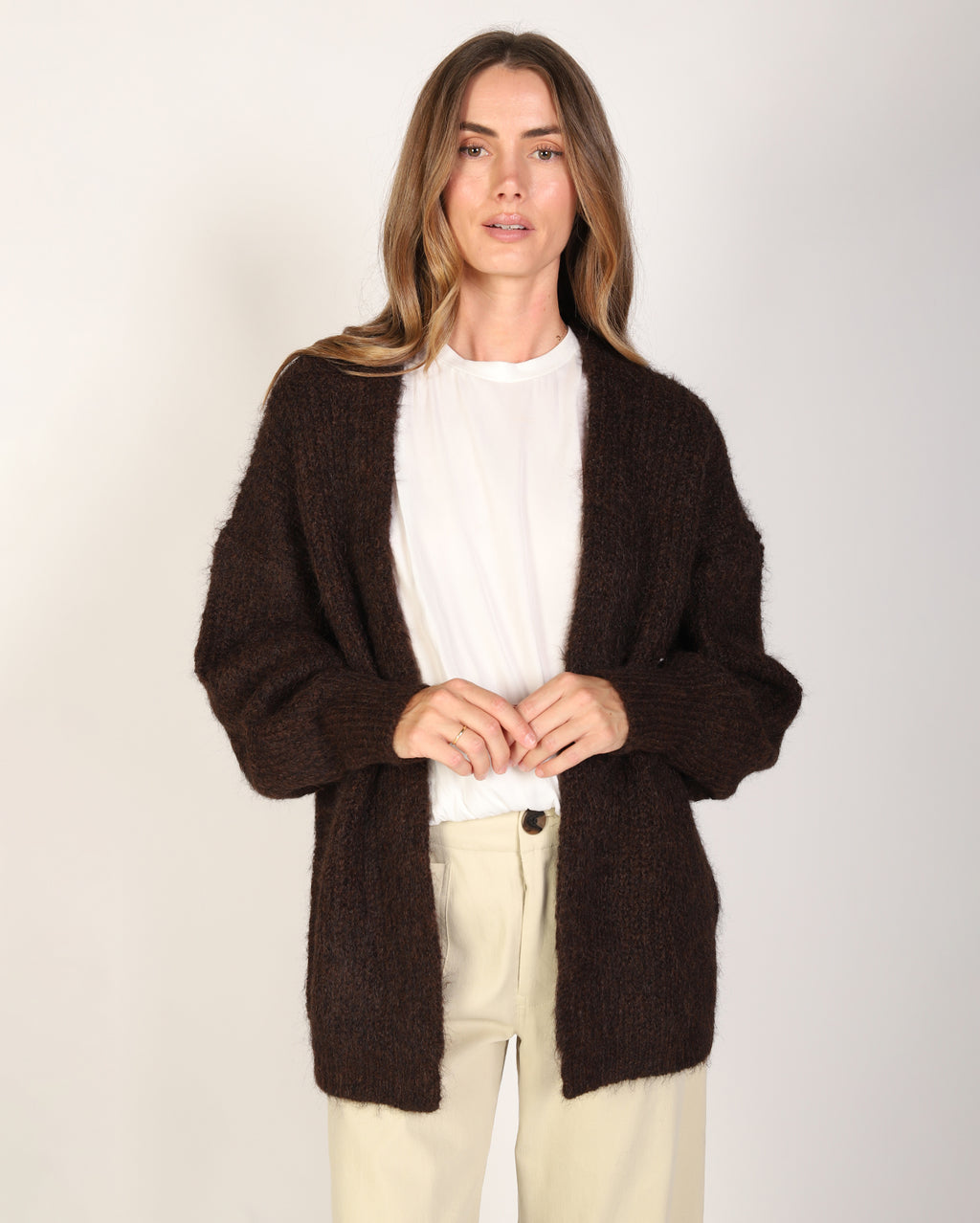 Olivia Cardigan  - Chocolate