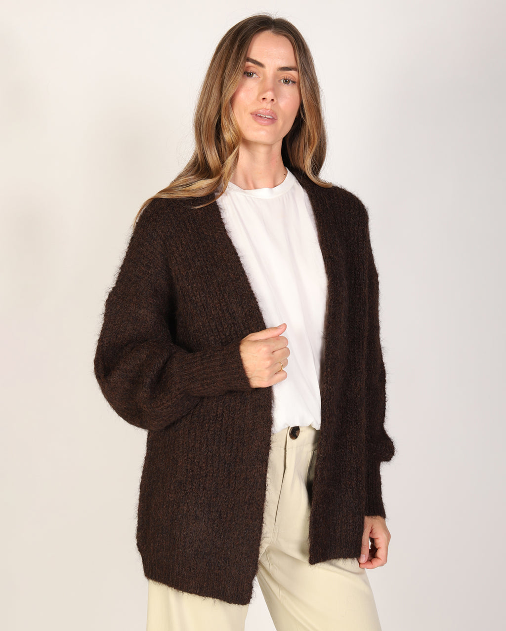 Olivia Cardigan  - Chocolate