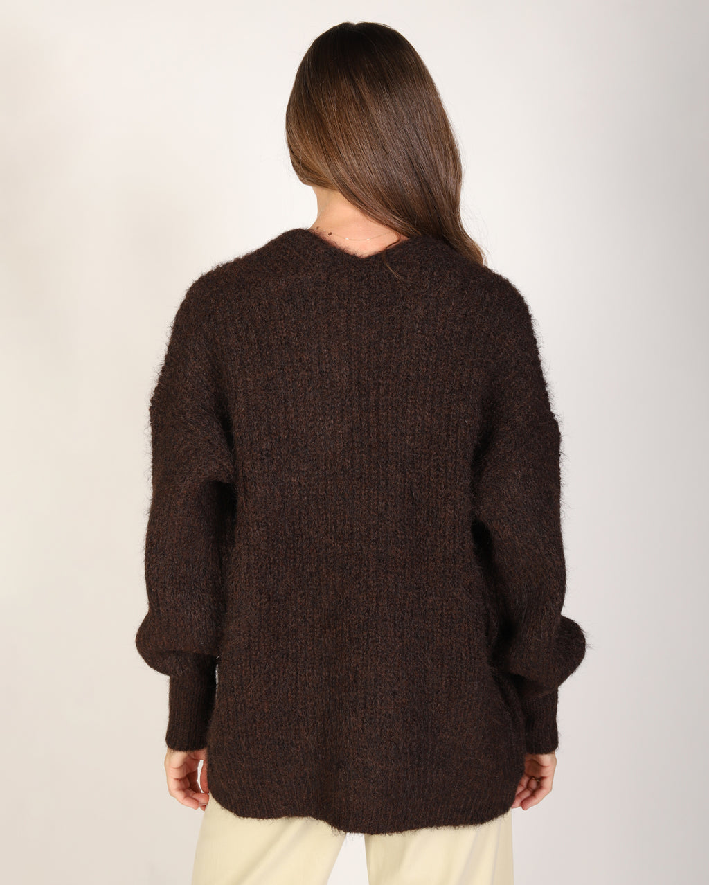 Olivia Cardigan  - Chocolate
