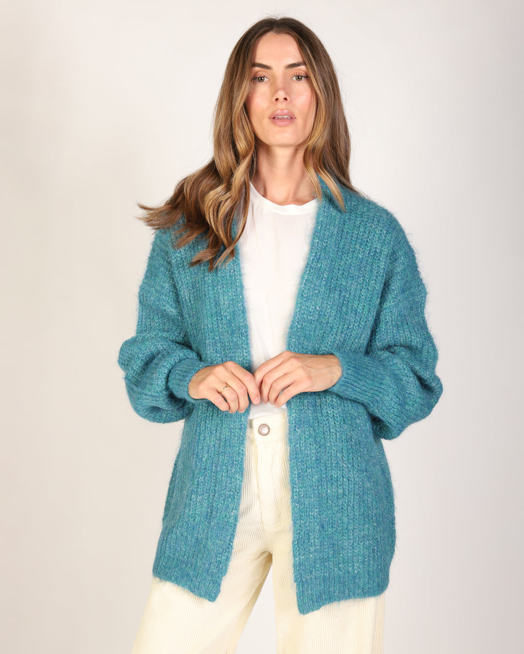 Olivia Cardigan  - Teal