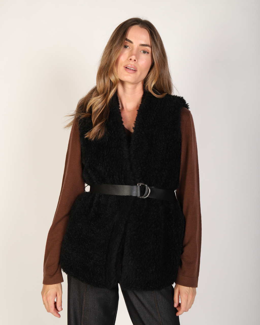Carmella Vest  - Black