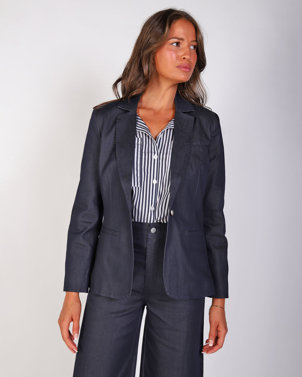 River Denim Blazer  - Indigo