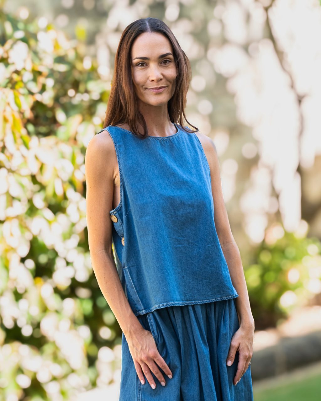 Melanie Top - Light Denim