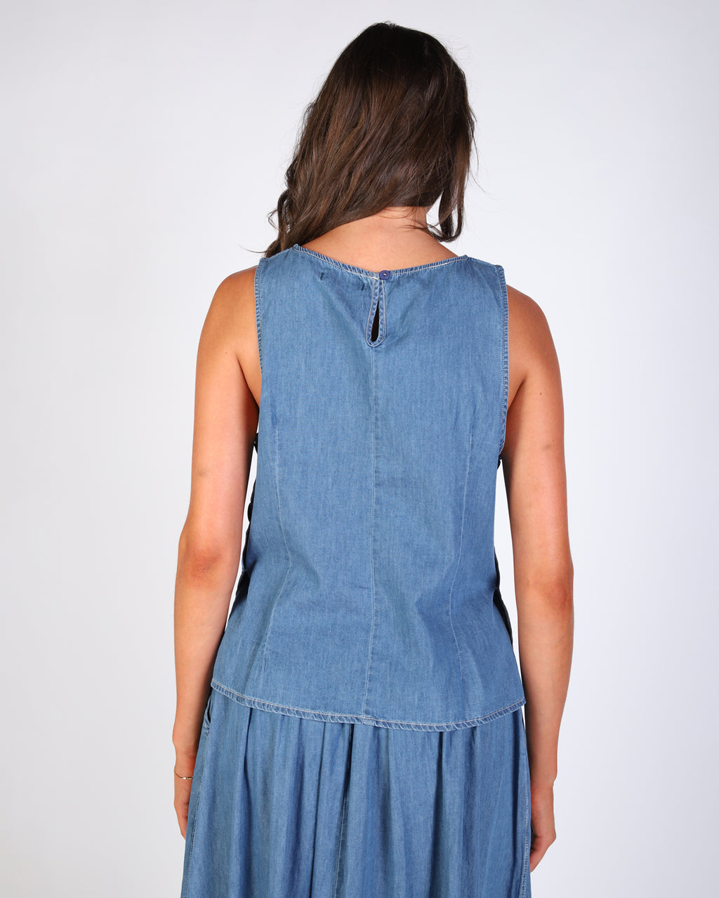 Melanie Top - Light Denim