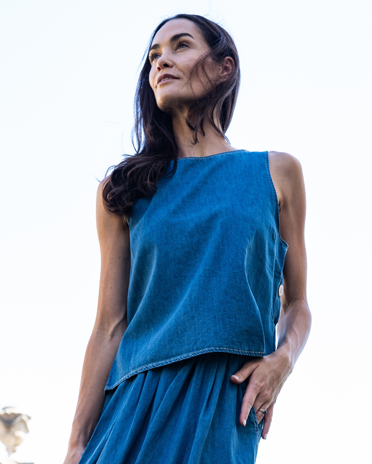 Melanie Top - Light Denim