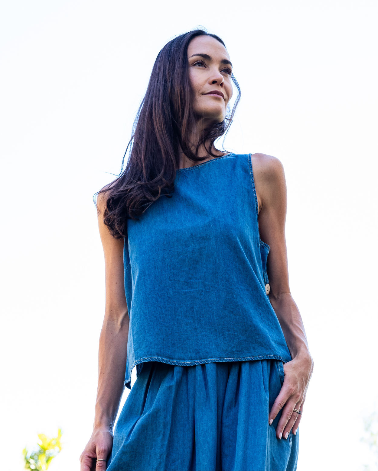 Melanie Top - Light Denim