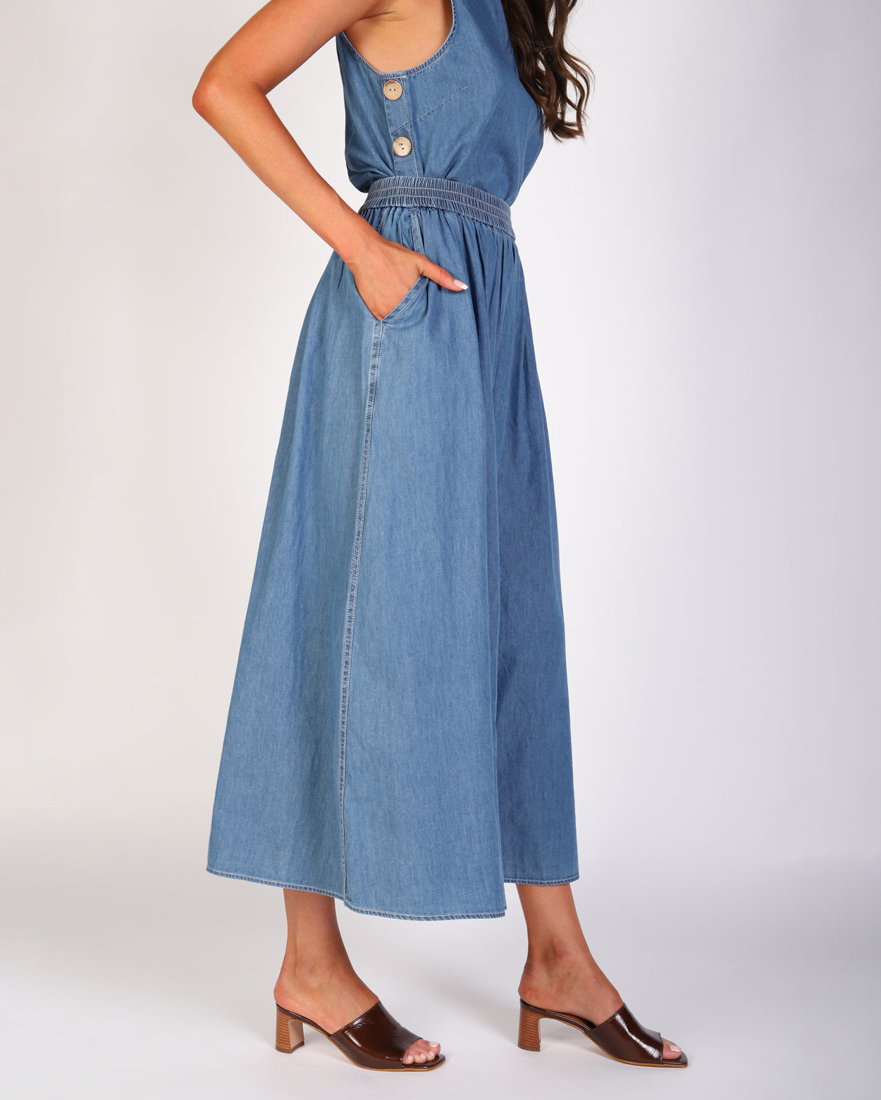 Emmy Denim Skirt - Light Denim