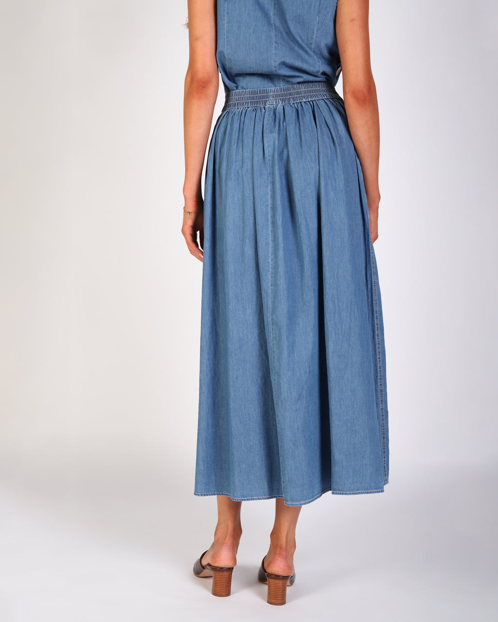 Emmy Denim Skirt - Light Denim