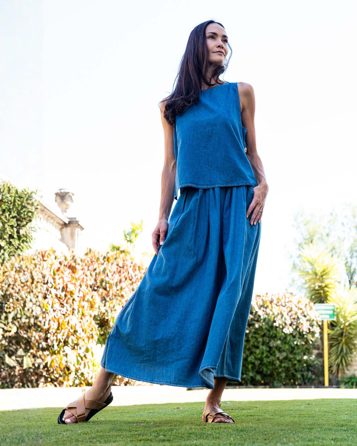 Emmy Denim Skirt - Light Denim