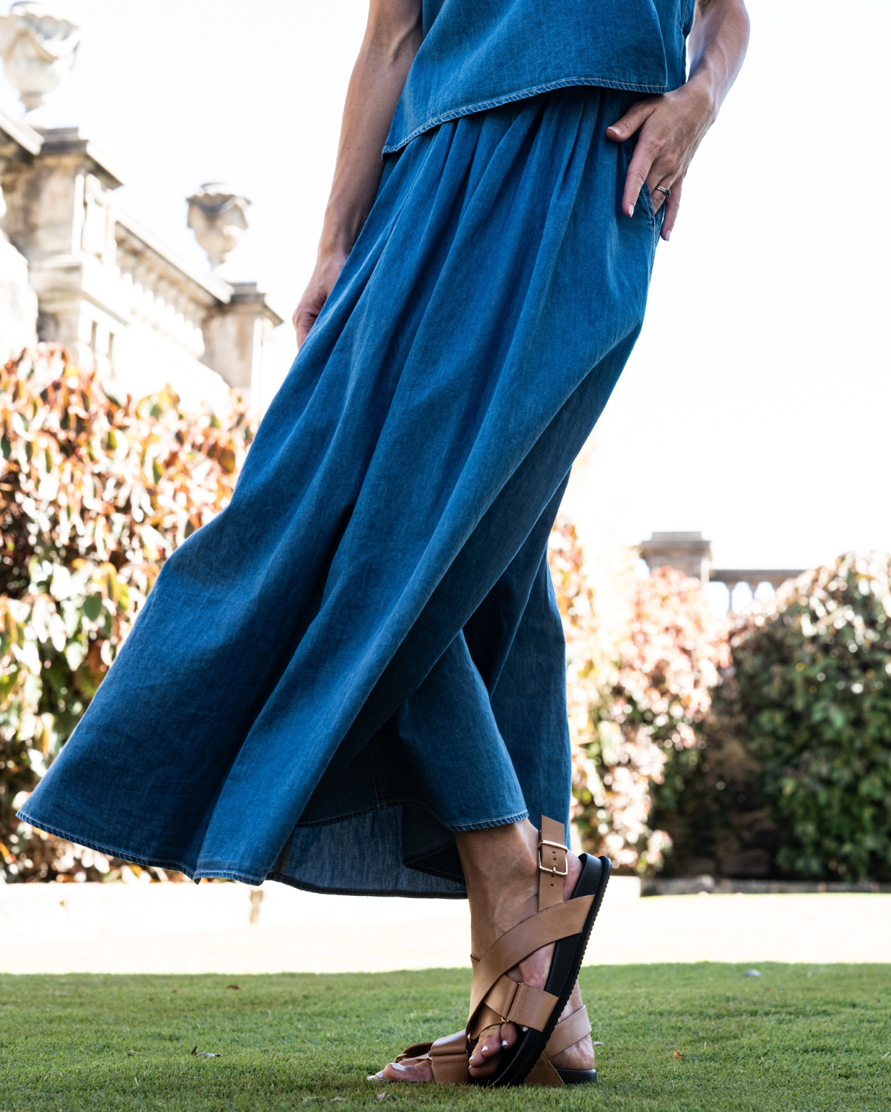 Emmy Denim Skirt - Light Denim