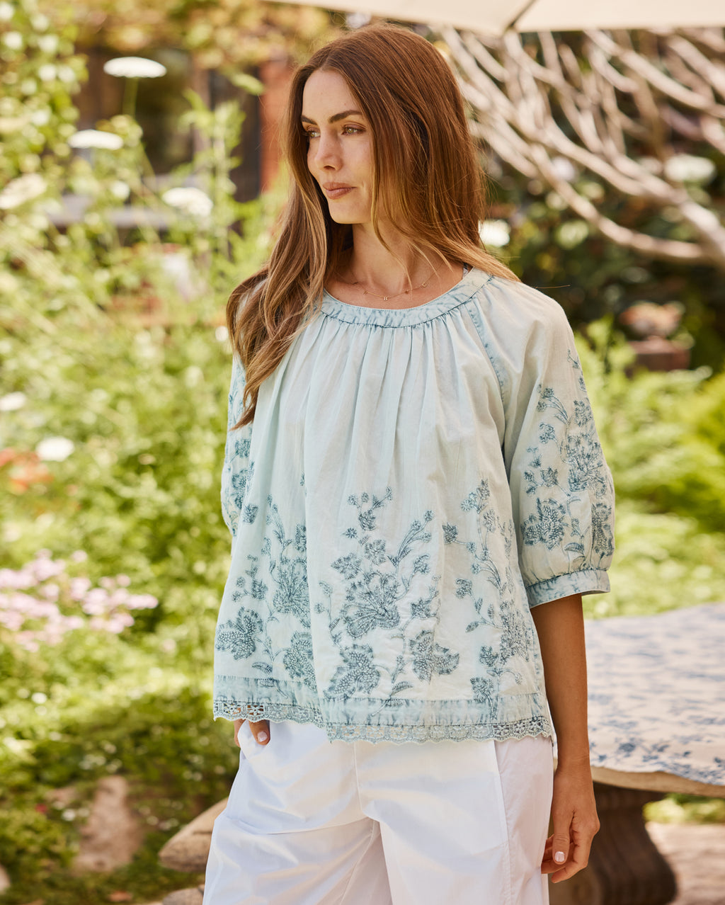 Sienna Top - Blue