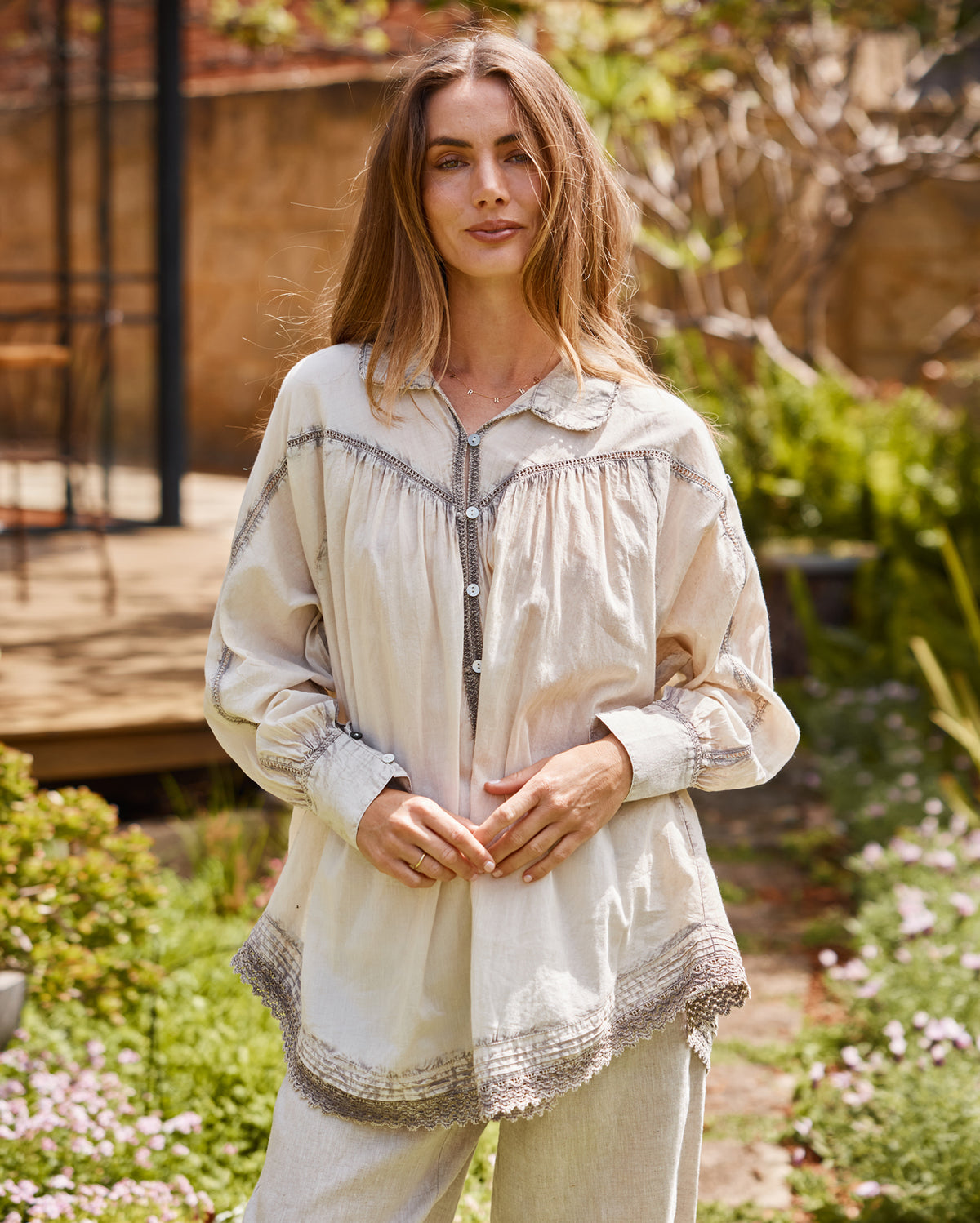 Talia Shirt - Mushroom