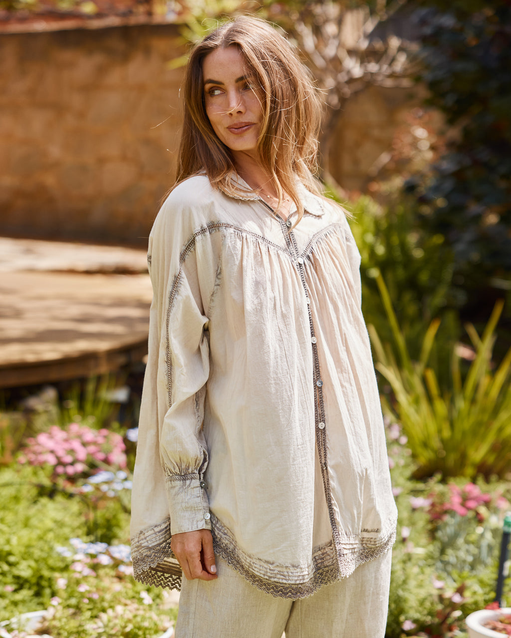 Talia Shirt - Mushroom