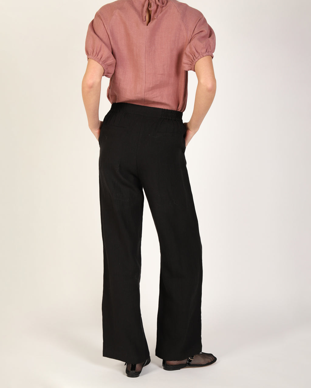 Lovella Linen Pant - Black