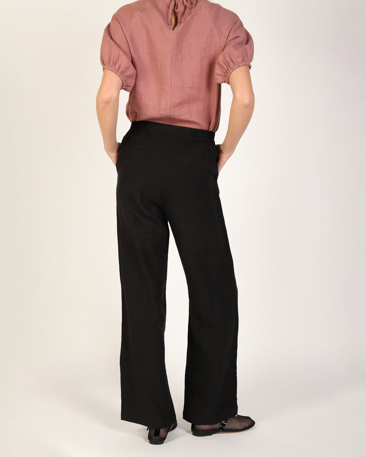 Lovella Linen Pant - Black