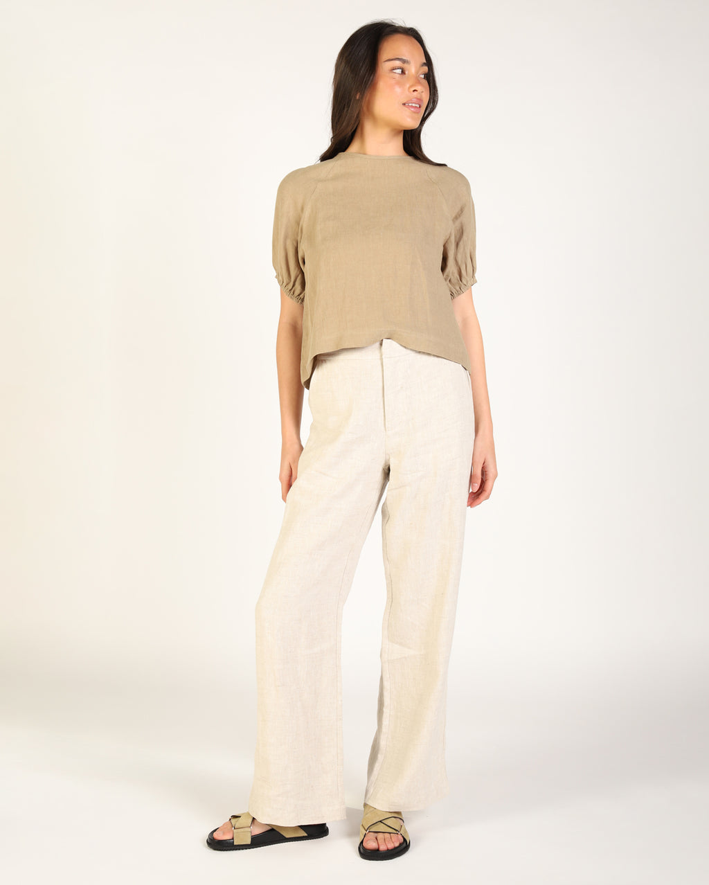 Lovella Linen Pant - Natural